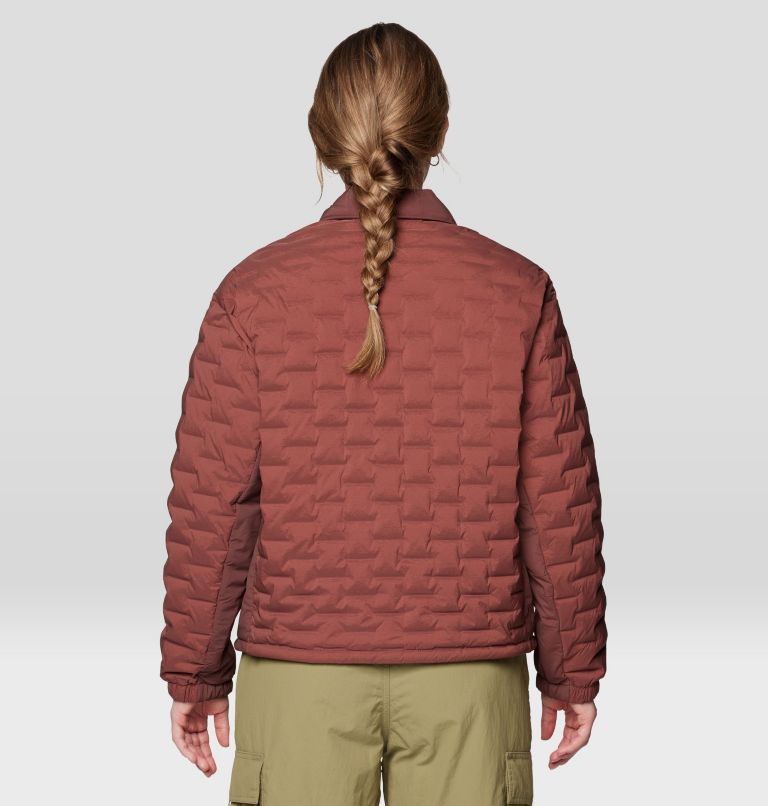 Women's Stretchdown Light Snap Jacket, Color: Bourbon Brown, image 3