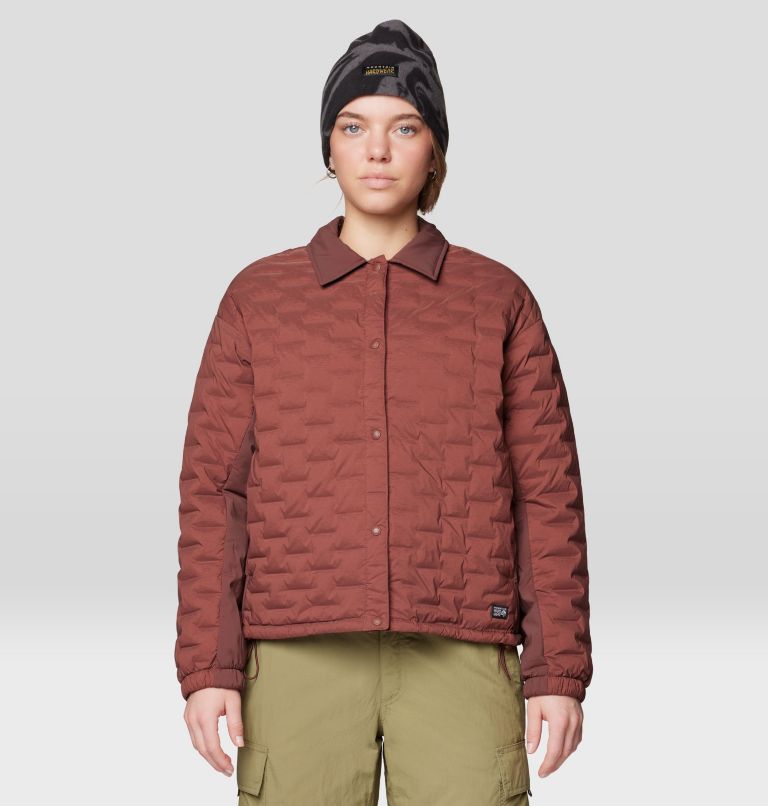 Women's Stretchdown Light Snap Jacket, Color: Bourbon Brown, image 1