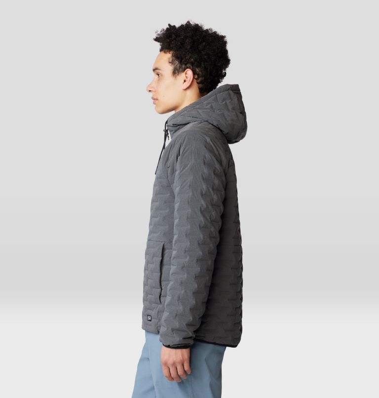 Men's Stretchdown Light Full Zip Hoody, Color: Volcanic Heather, image 3