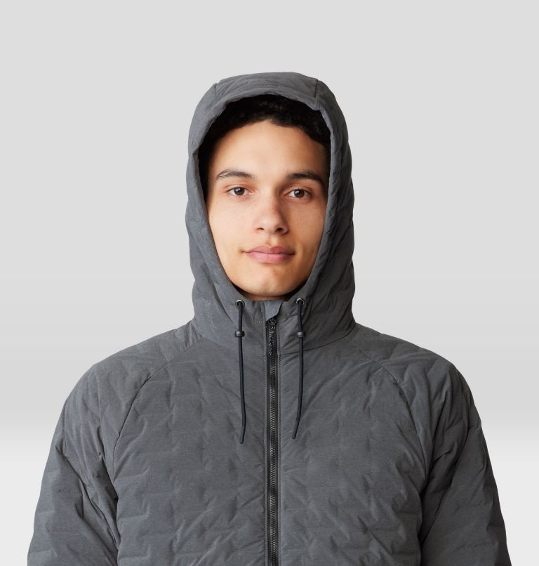 Men's Stretchdown Light Full Zip Hoody, Color: Volcanic Heather, image 4