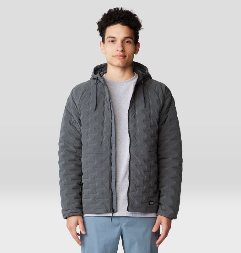 Men's Stretchdown Light Full Zip Hoody, Color: Volcanic Heather, image 8