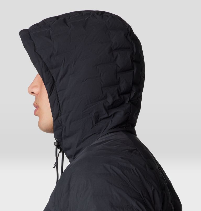 Men's Stretchdown Light Full Zip Hoody, Color: Black, image 5
