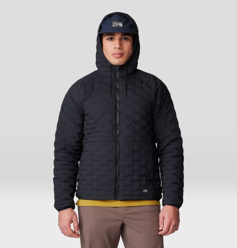 Men's Stretchdown Light Full Zip Hoody, Color: Black, image 8