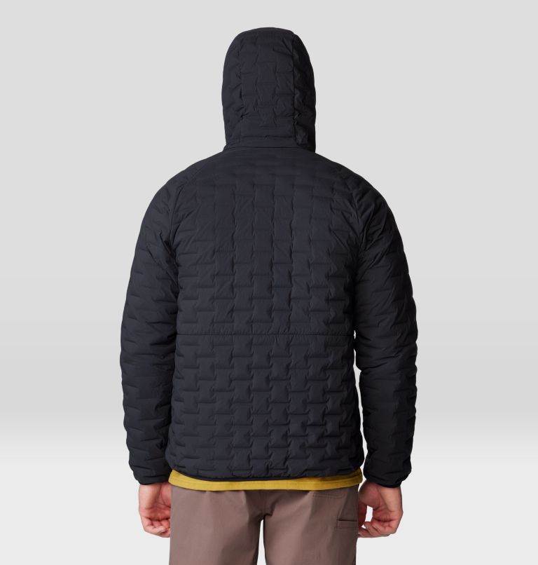 Men's Stretchdown Light Full Zip Hoody, Color: Black, image 2