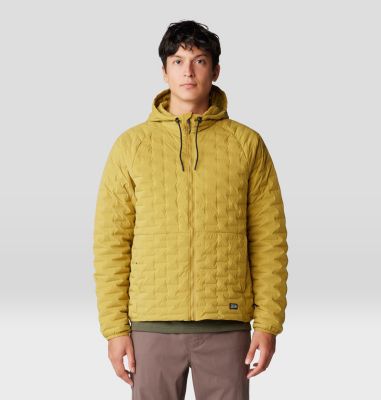 Men's Stretchdown Light Full Zip Hoody, Color: Dark Bolt, image 9