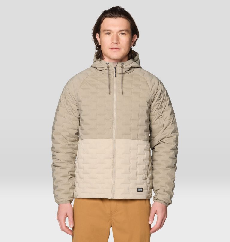 Men's Stretchdown Light Full Zip Hoody, Color: Dunes, Badlands, image 1