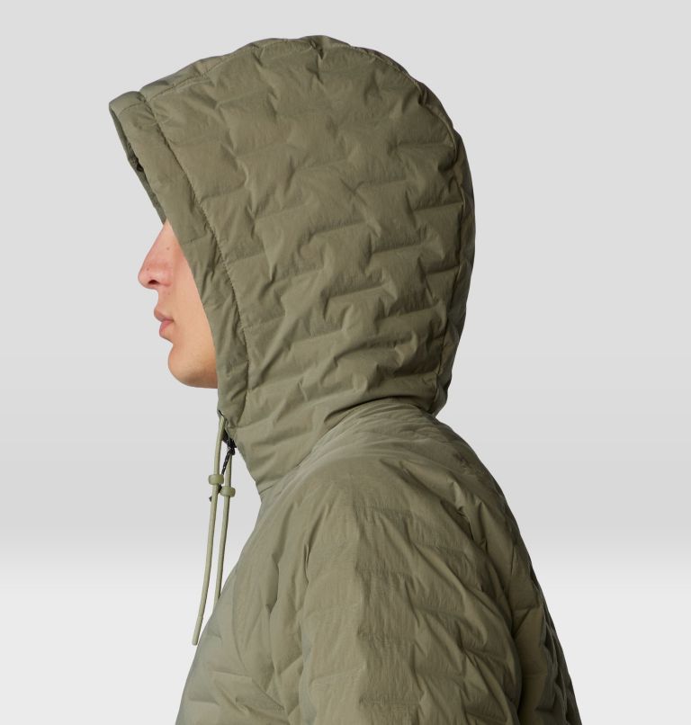 Men's Stretchdown Light Full Zip Hoody, Color: Stone Green, Mantis Green, image 5