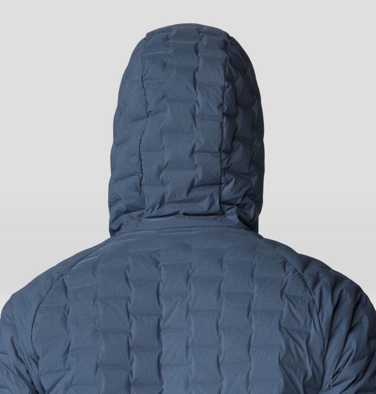 Men's Stretchdown Light Full Zip Hoody, Color: Moon Blue, Adriatic Blue, image 5