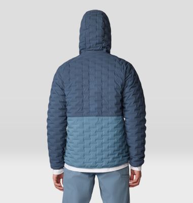 Men's Stretchdown Light Full Zip Hoody, Color: Moon Blue, Adriatic Blue, image 18