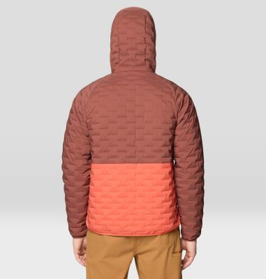 Men's Stretchdown Light Full Zip Hoody, Color: Bourbon Brown, Aspect, image 3