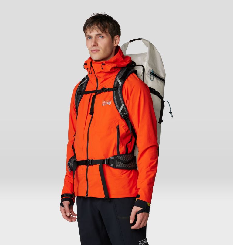 Men's Chockstone Alpine Hooded Jacket, Color: State Orange, image 7