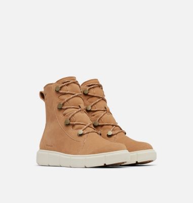 SOREL EXPLORER III Joan Women's Waterproof Boot, Color: Tawny Buff, Chalk, image 18