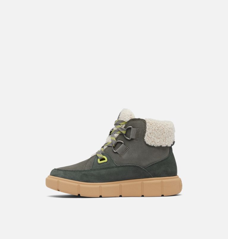 SOREL EXPLORER III NW Lace Women's Waterproof Boot, Color: Quarry, Sea Salt, image 4