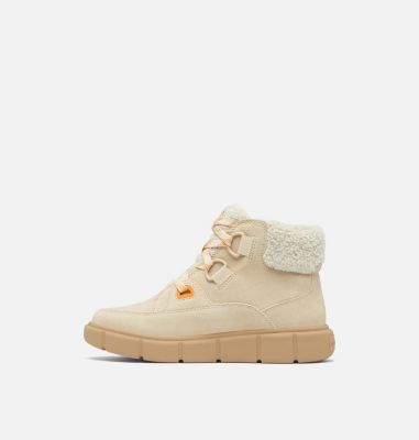 Botte à Lacets Imperméable SOREL EXPLORER III NW LACE Femme, Color: Honey White, Sea Salt, image 4