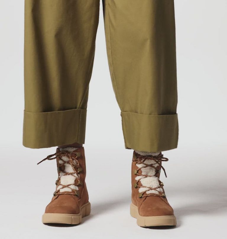 Women's SOREL EXPLORER III JOAN Cozy Waterproof Boots, Color: Velvet Tan, Canoe