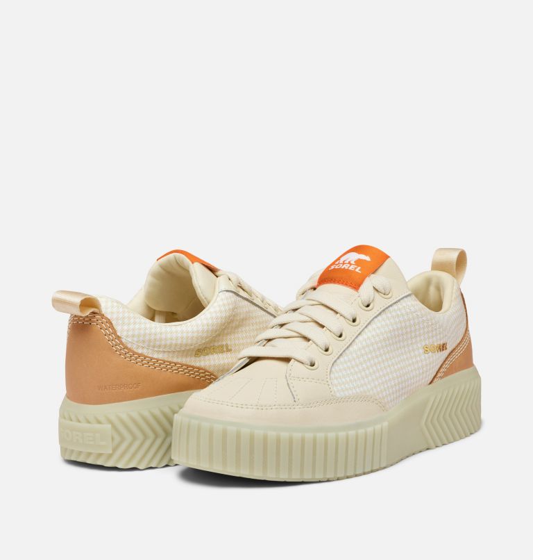 ONA AVE Women's Low Waterproof Sneaker, Color: Bleached Ceramic, Light Aloe, image 9