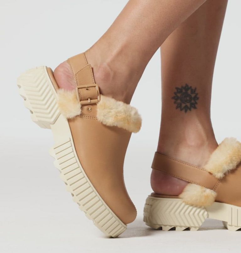 ONA AVE Women's Mule, Color: Tawny Buff, Bleached Ceramic