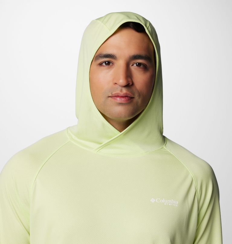 Men's PFG Solar Stream Elite Hoodie, Color: Spring Yellow, image 5
