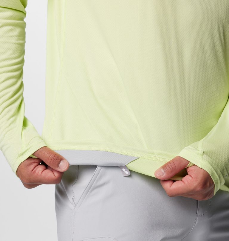 Men's PFG Solar Stream Elite Hoodie, Color: Spring Yellow, image 8