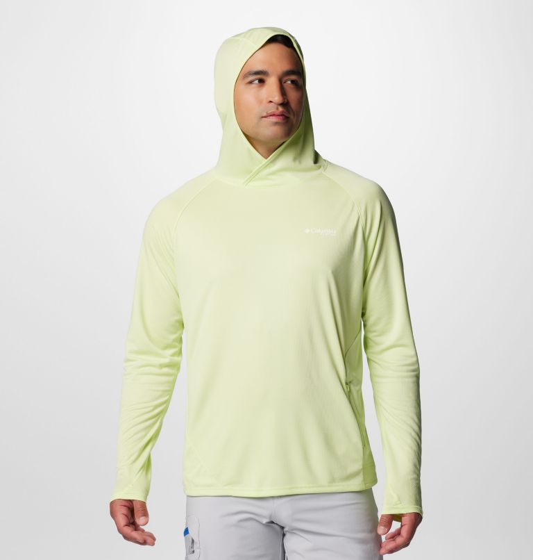 Men's PFG Solar Stream Elite Hoodie, Color: Spring Yellow, image 9