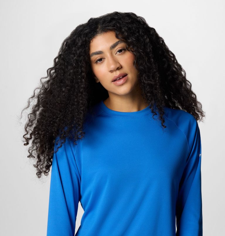 Women's PFG Solar Stream Long Sleeve Shirt, Color: Vivid Blue, image 4