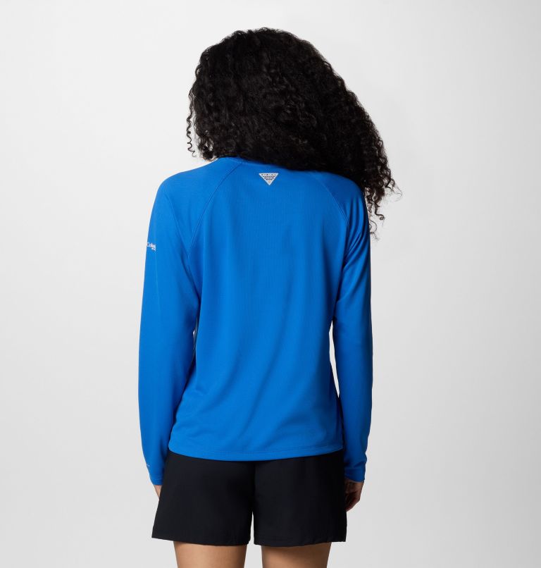 Women's PFG Solar Stream Long Sleeve Shirt, Color: Vivid Blue, image 2