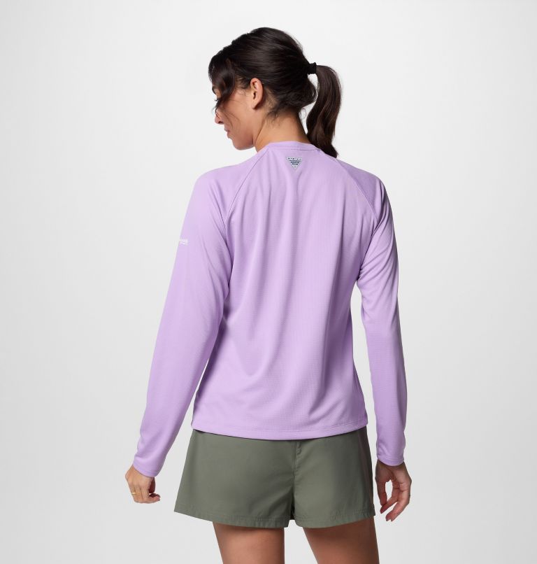 Women's PFG Solar Stream Long Sleeve Shirt, Color: Hydrangea, image 2