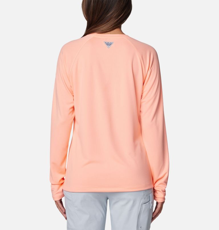 Women's PFG Solar Stream Long Sleeve Shirt, Color: Tiki Pink, image 2