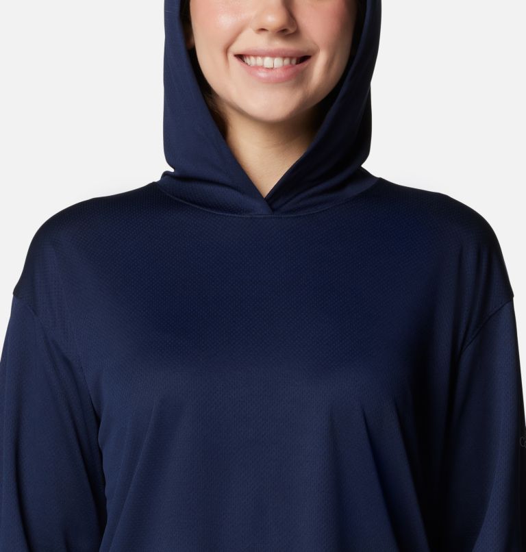 Women's PFG Solar Stream Hoodie, Color: Collegiate Navy, image 4