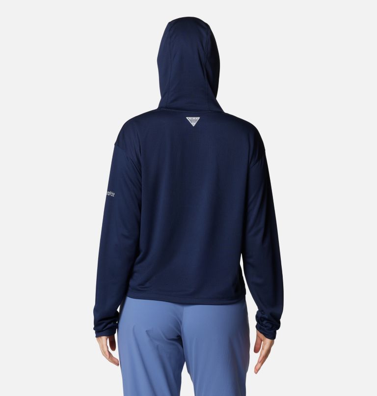 Women's PFG Solar Stream Hoodie, Color: Collegiate Navy, image 2
