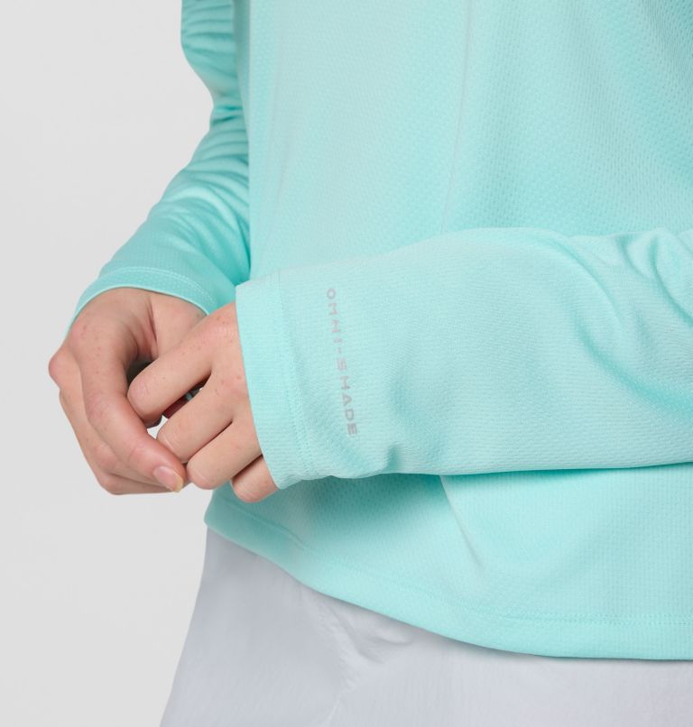Women's PFG Solar Stream Hoodie, Color: Gulf Stream, image 6