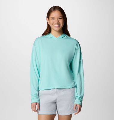 コロンビア Columbia PFG Solar Stream Hoodie レディース パーカー スウェット White Columbia Women's PFG Solar Stream Elite Hoodie, Cirrus Grey