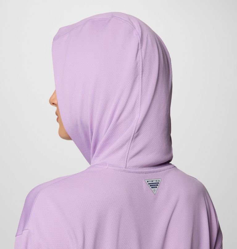 Women's PFG Solar Stream Hoodie, Color: Hydrangea, image 5