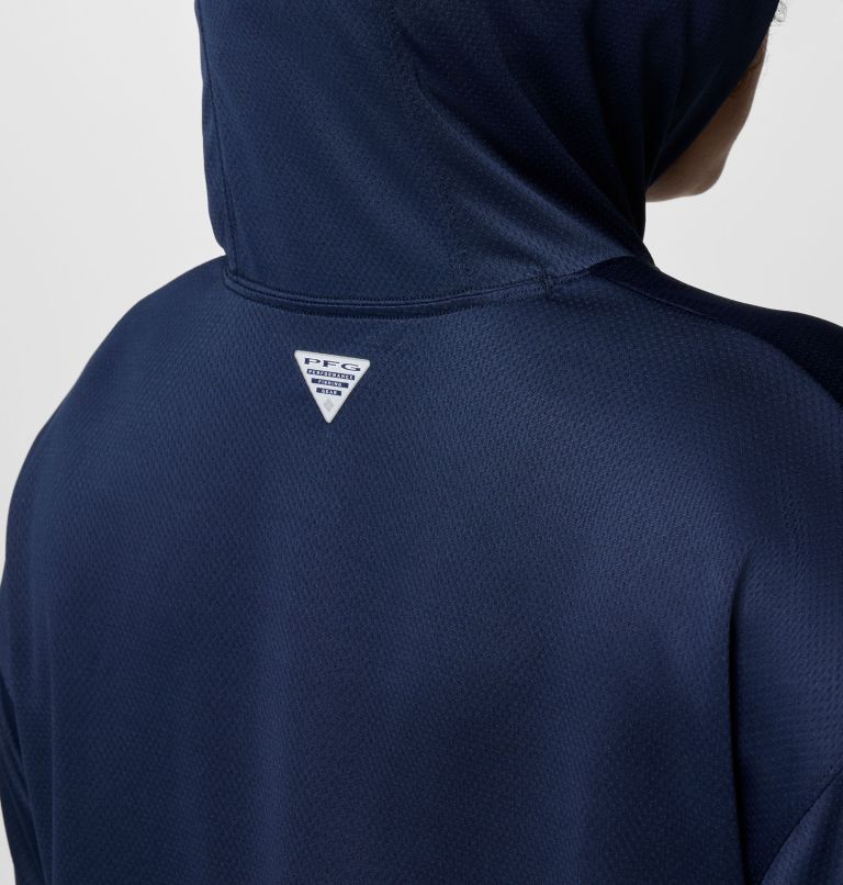 Women's PFG Solar Stream Hoodie - Plus Size, Color: Collegiate Navy, image 5