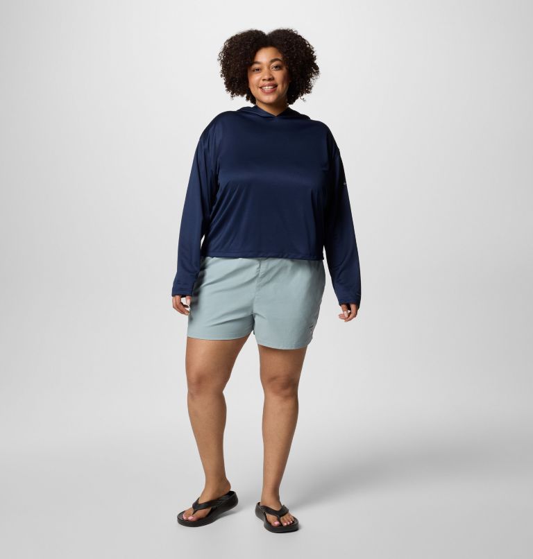 Women's PFG Solar Stream Hoodie - Plus Size, Color: Collegiate Navy, image 6