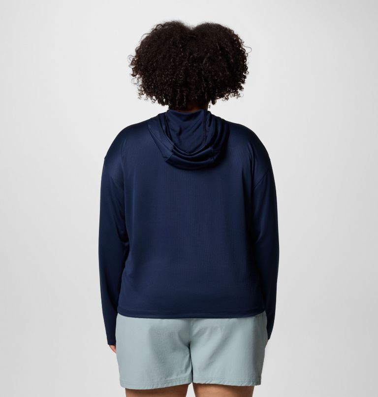 Women's PFG Solar Stream Hoodie - Plus Size, Color: Collegiate Navy, image 2