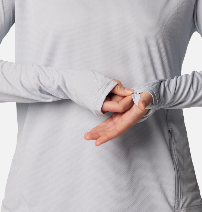 Women's PFG Solar Stream Elite Hoodie, Color: Cirrus Grey, image 7