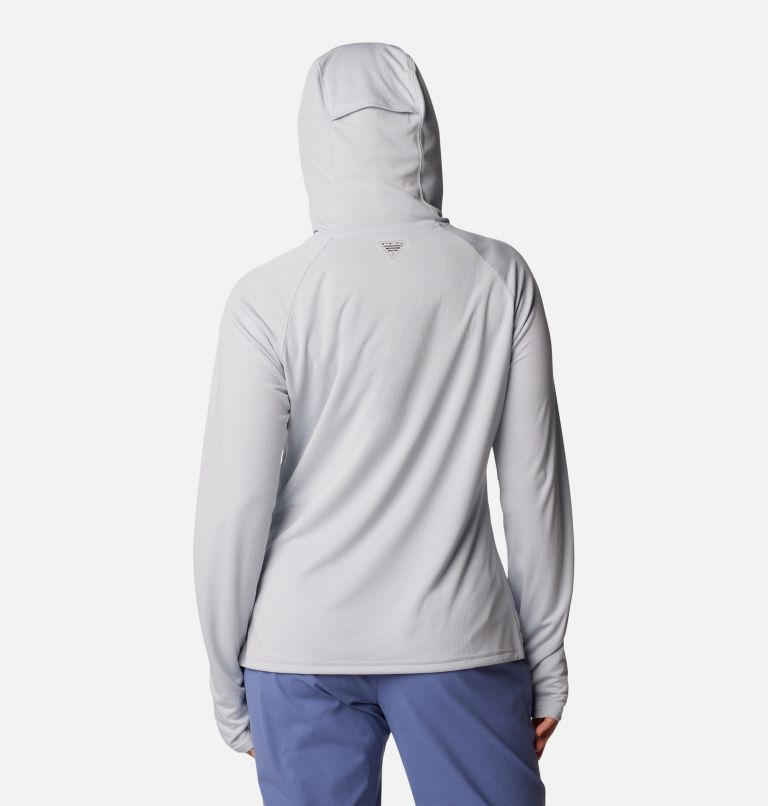 Women's PFG Solar Stream Elite Hoodie, Color: Cirrus Grey, image 2