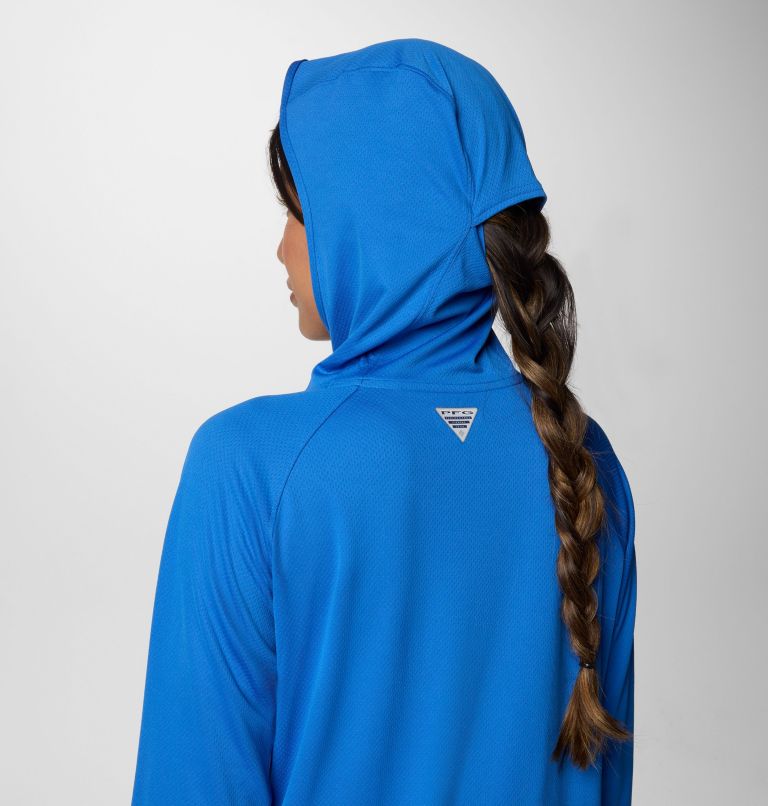 Chandail à capuchon PFG Solar Stream Elite pour femme, Color: Vivid Blue, image 5