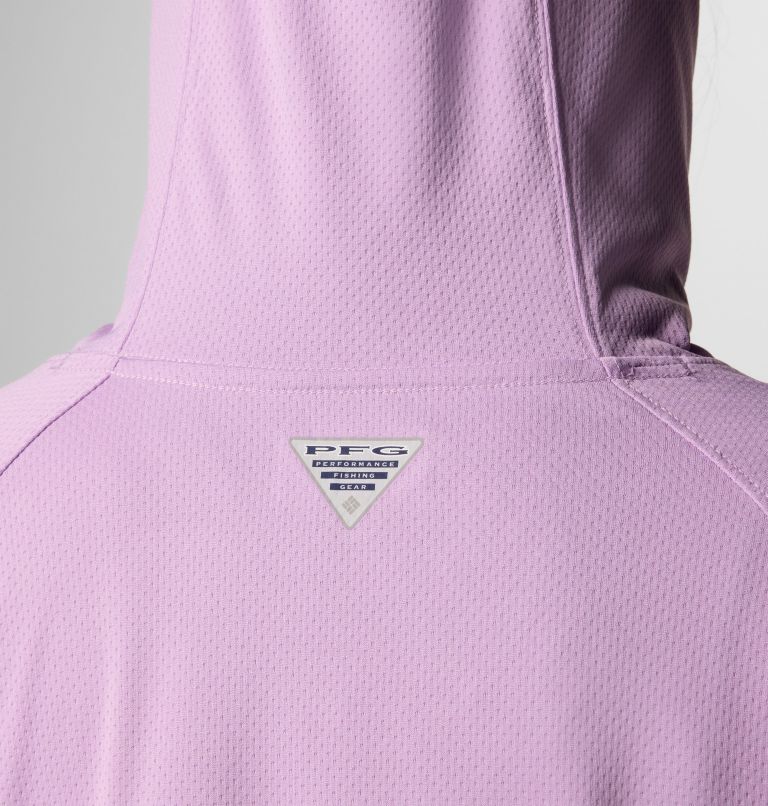 Women's PFG Solar Stream Elite Hoodie, Color: Hydrangea, image 7