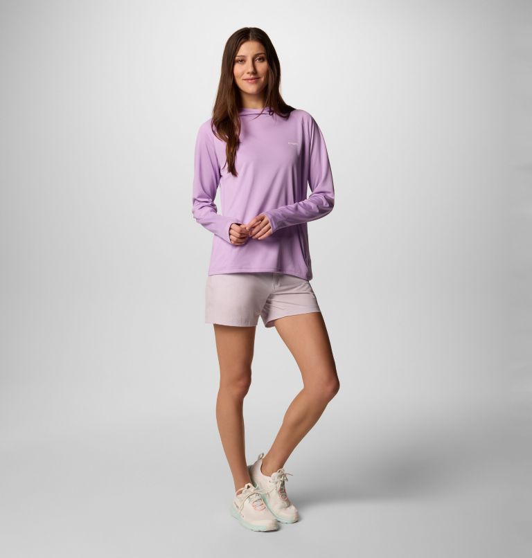 Women's PFG Solar Stream Elite Hoodie, Color: Hydrangea, image 11
