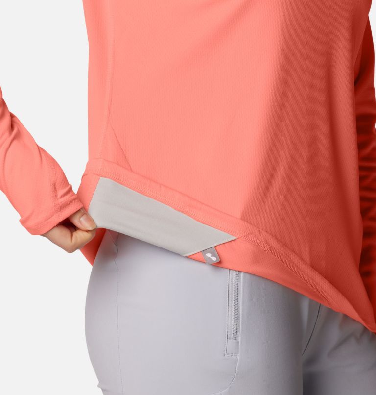 Women's PFG Solar Stream Elite Hoodie, Color: Tiki Pink, image 7