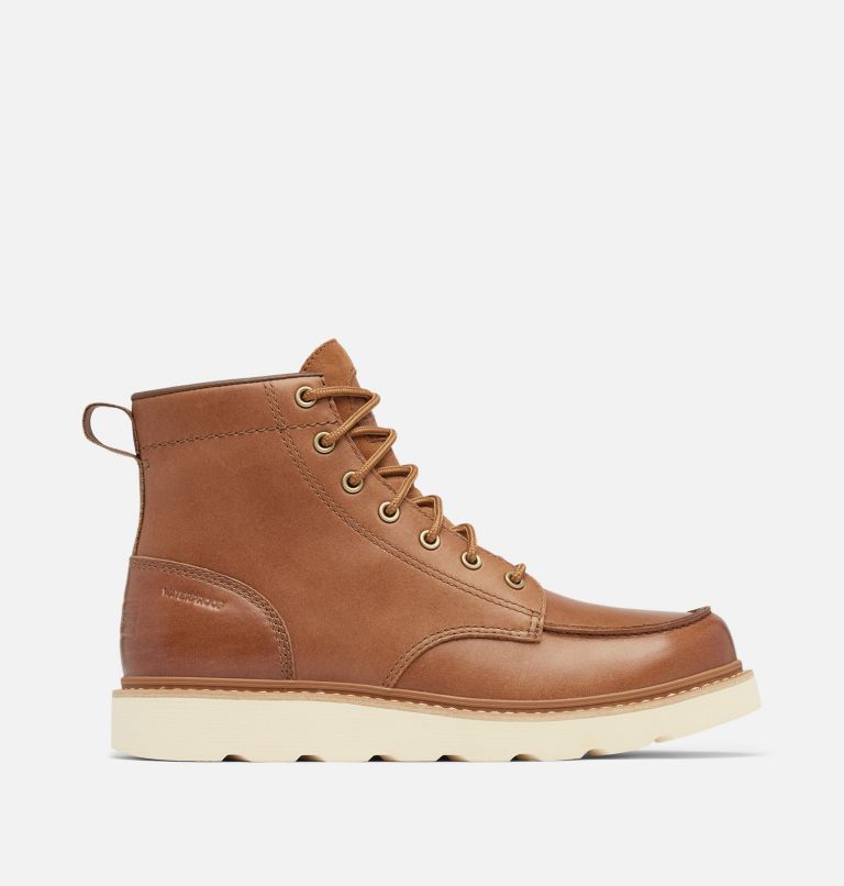 Tan leather work boots on sale