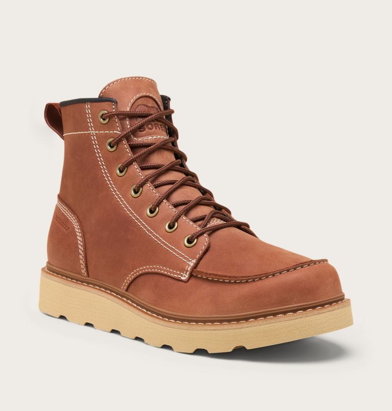 SLABTOWN 62' Men's Moc Waterproof Boot, Color: Rustic Brown, Ceramic, image 7