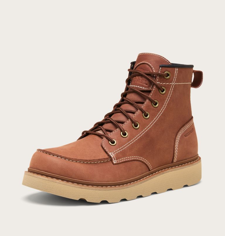 SLABTOWN 62' Men's Moc Waterproof Boot, Color: Rustic Brown, Ceramic, image 8