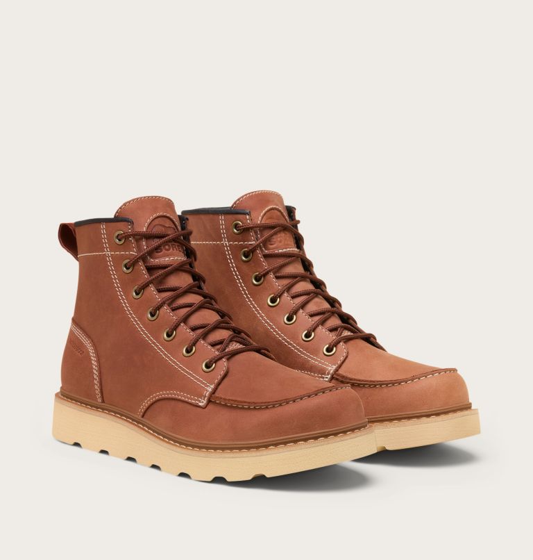 SLABTOWN 62' Men's Moc Waterproof Boot, Color: Rustic Brown, Ceramic, image 2