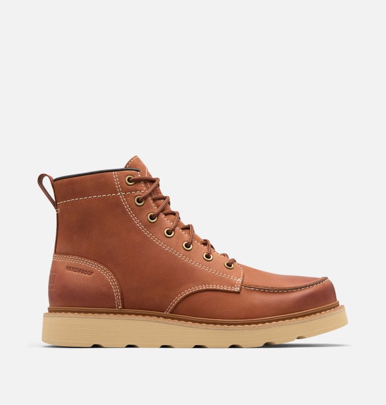 SLABTOWN 62' Men's Moc Waterproof Boot, Color: Rustic Brown, Ceramic, image 1