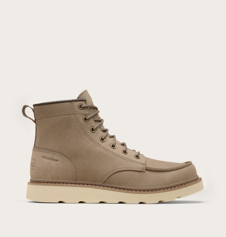 SLABTOWN 62' Men's Moc Waterproof Boot, Color: Khaki II, Bleached Ceramic, image 1