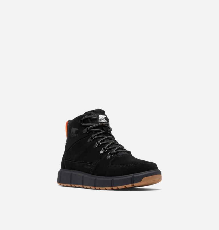 SOREL EXPLORER III Blazer Men's Waterproof Boot, Color: Black, Optimized Orange, image 7