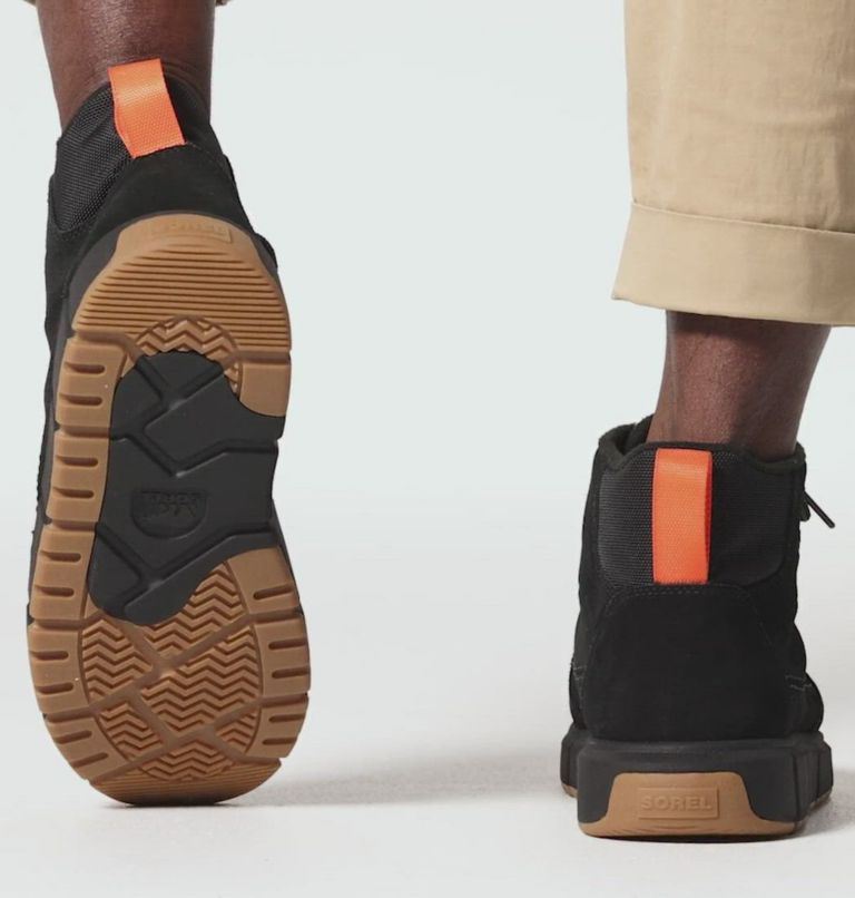 SOREL EXPLORER III Blazer Men's Waterproof Boot, Color: Black, Optimized Orange